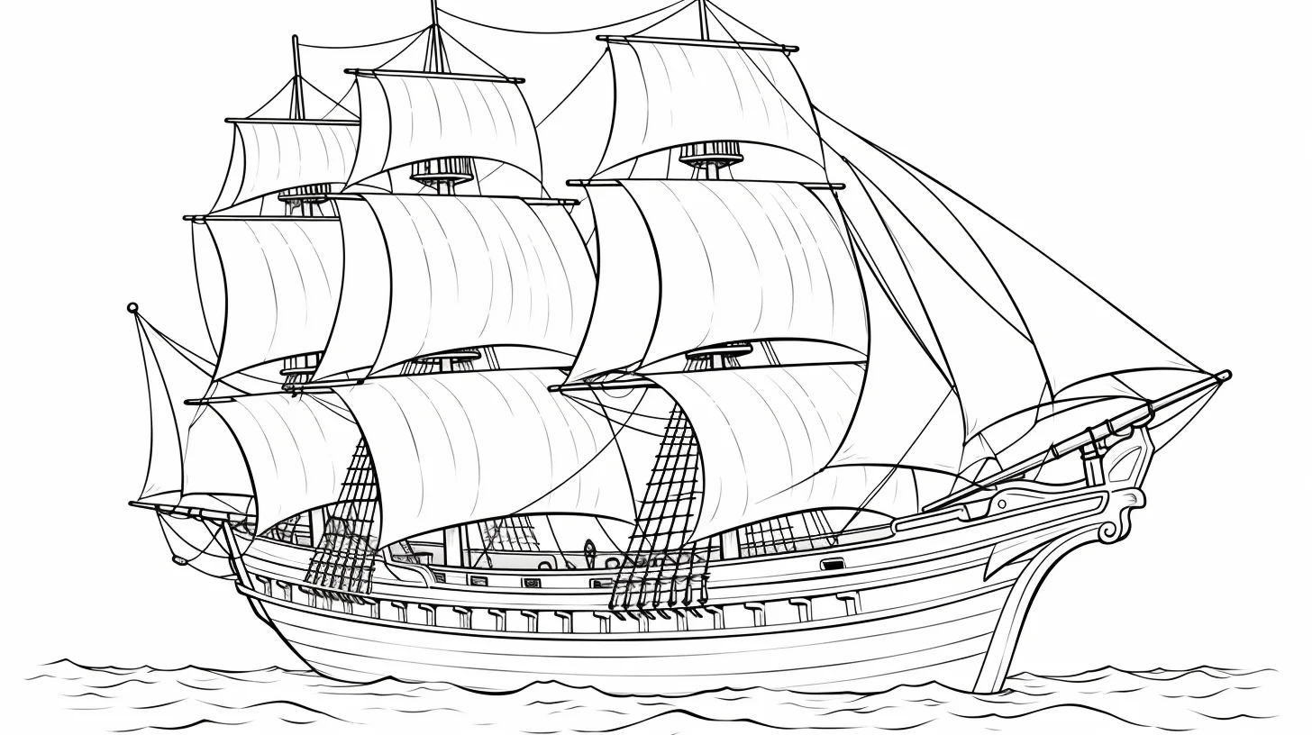 printable pirate ship coloring pages for adults