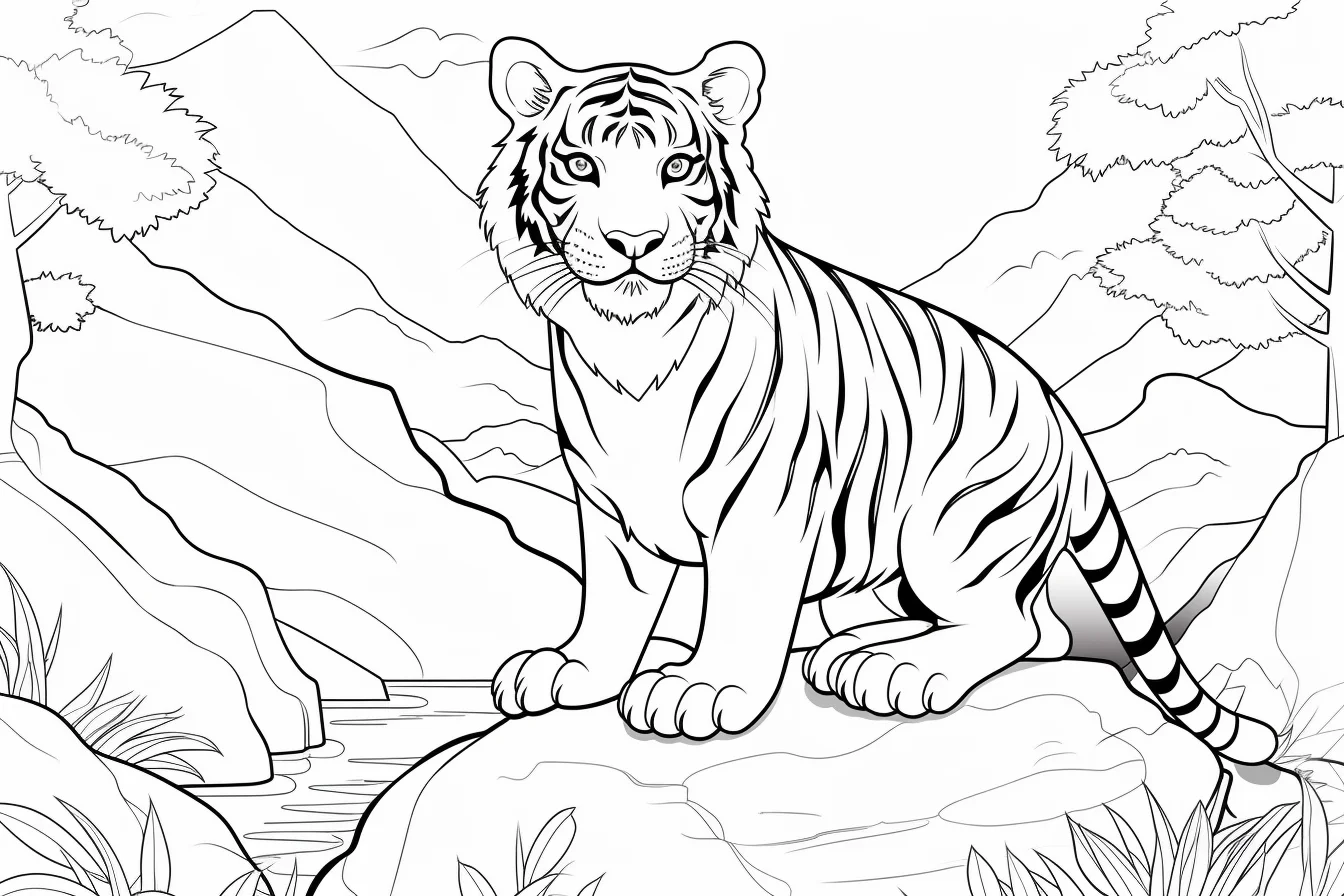 printable tiger coloring pages to print