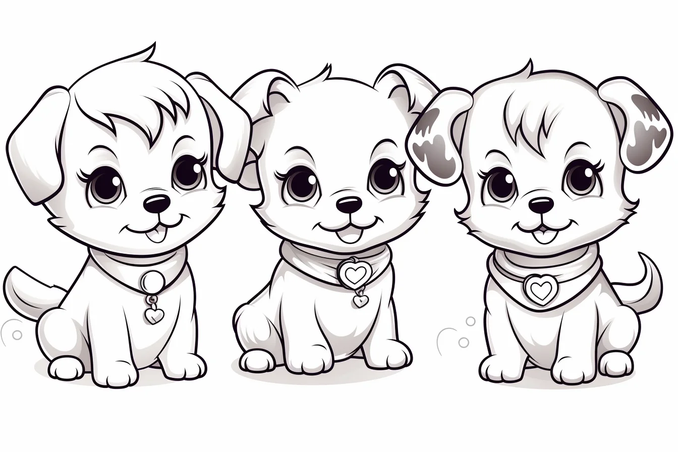 puppy coloring pages printable free