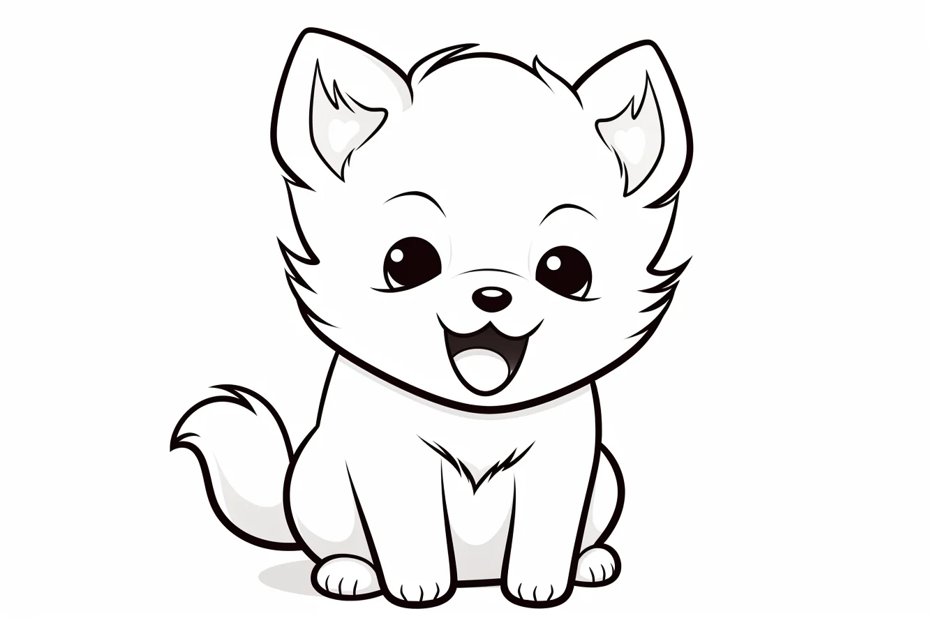 puppy coloring printable