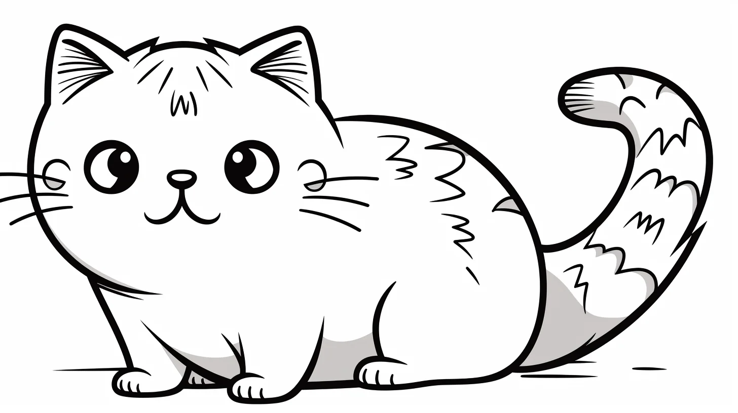 pusheen cat coloring pages