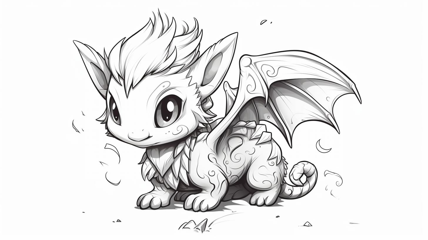 realistic dragon coloring pages