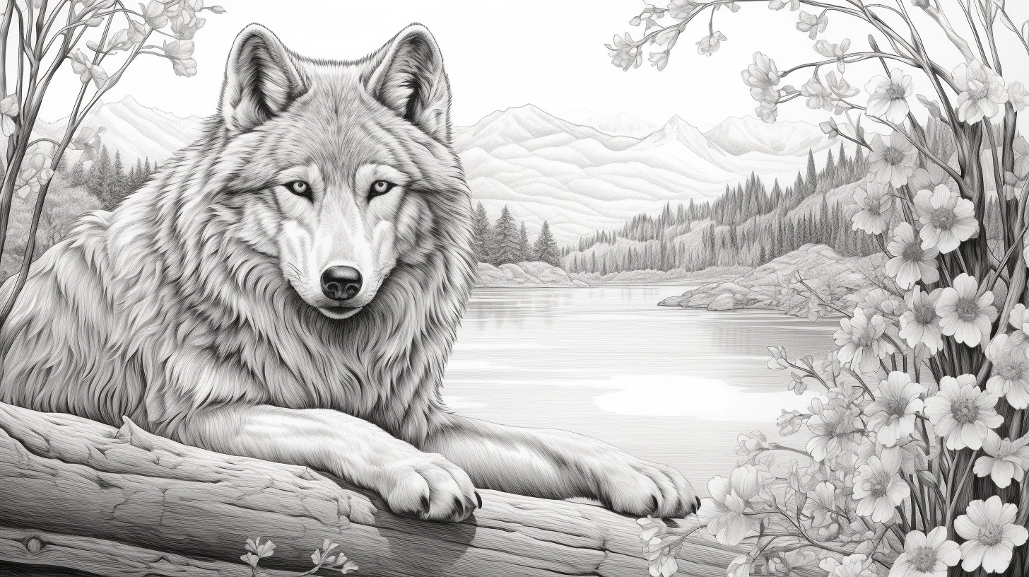 realistic nature coloring pages