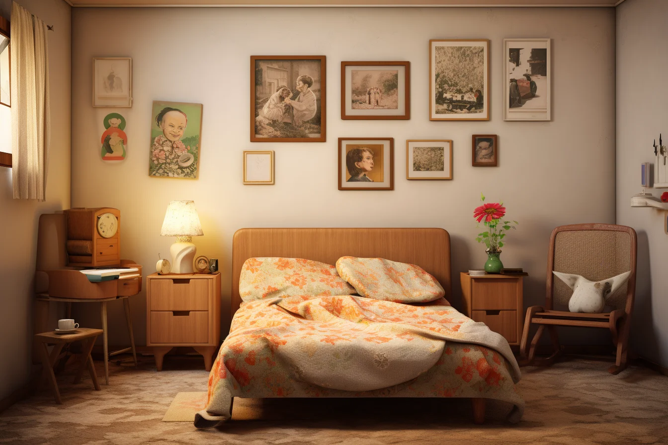 retro bedroom interior ideas