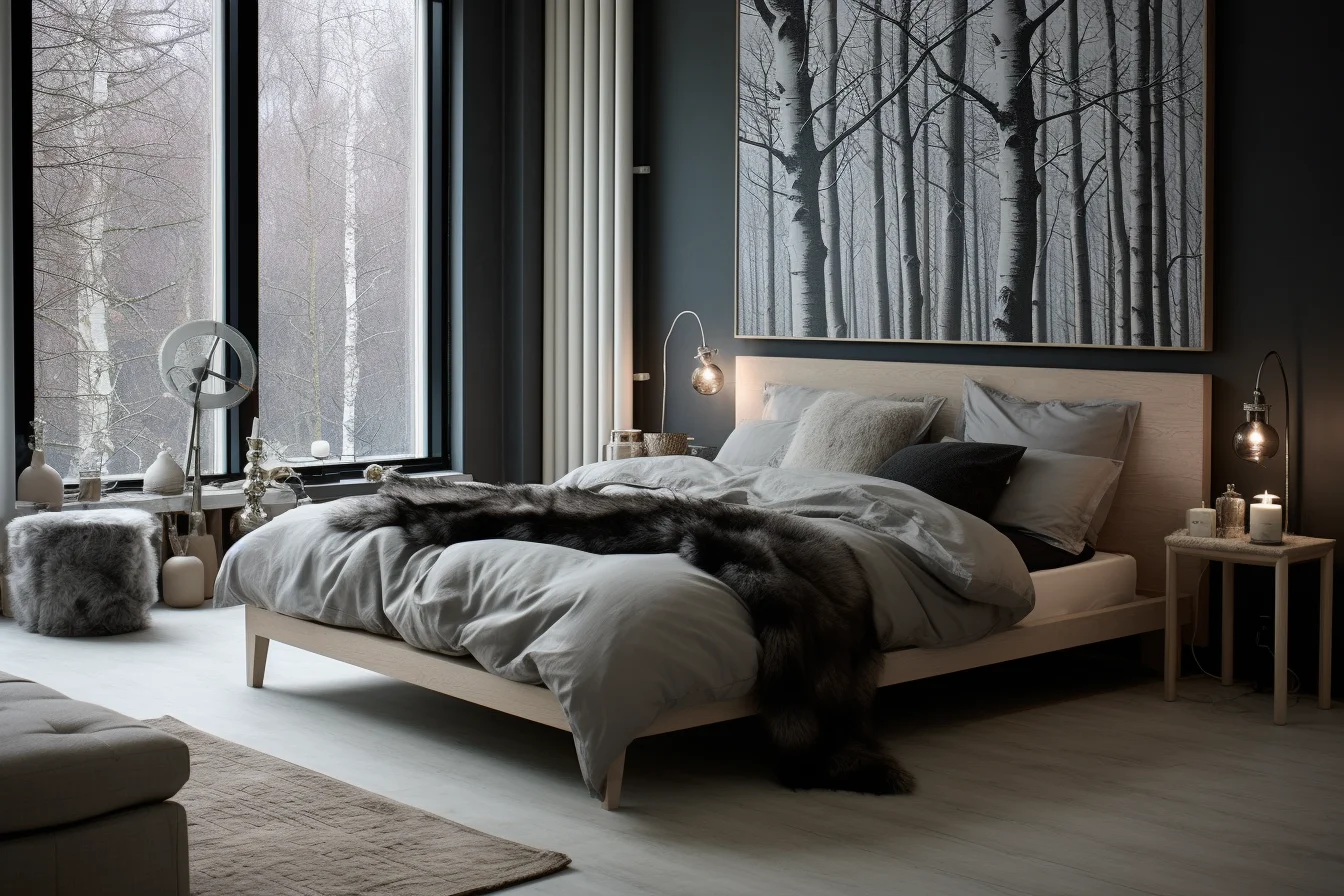 scandinavian master bedroom design