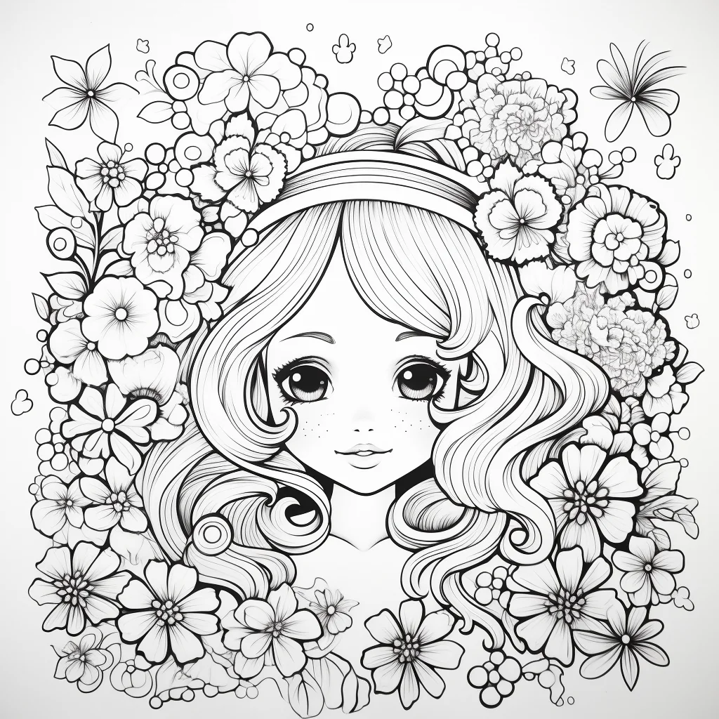 simple cute coloring pages