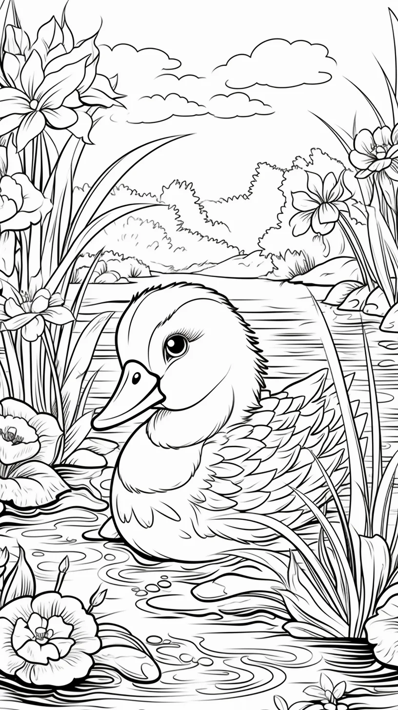 spring easy coloring pages