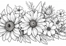 spring flower coloring pages
