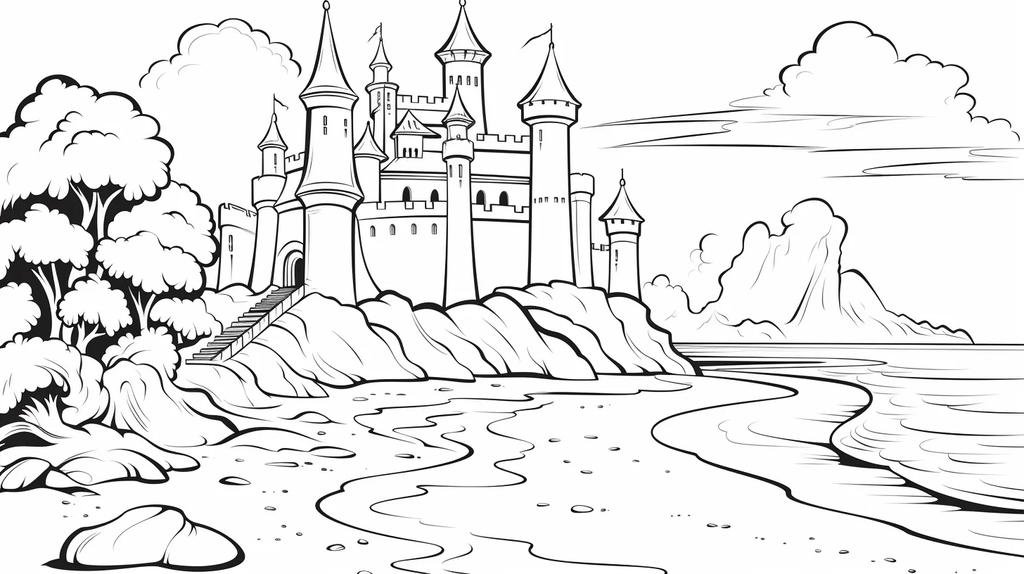 summer disney coloring pages