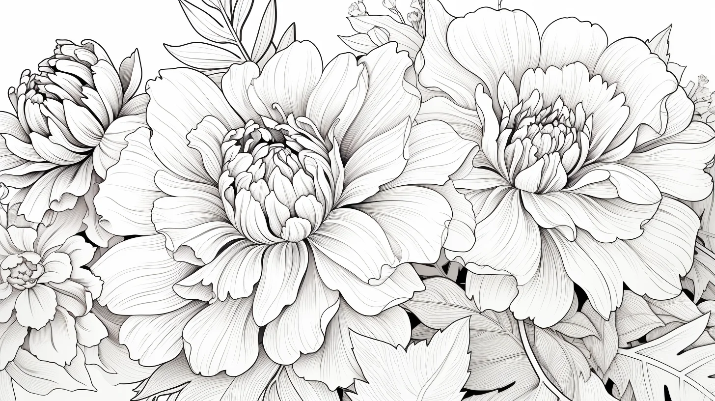 flower coloring pages printable