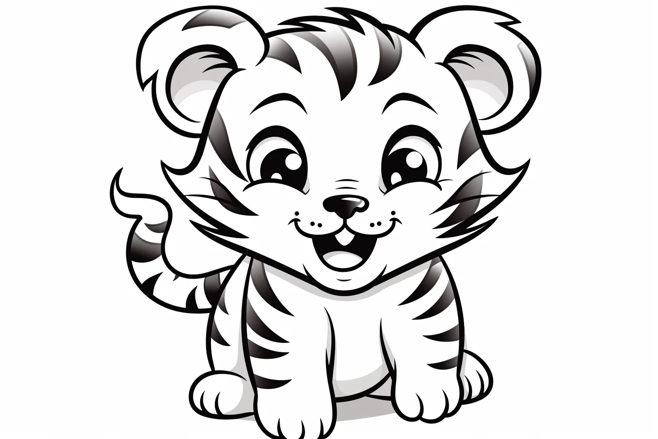 tiger coloring pages for toddlers