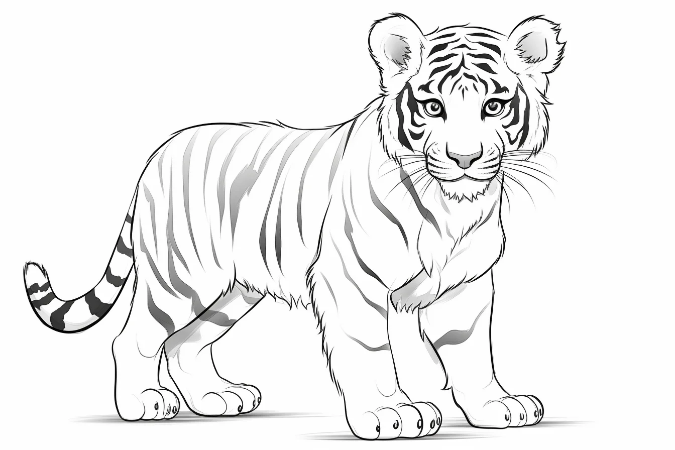 tiger coloring pages free