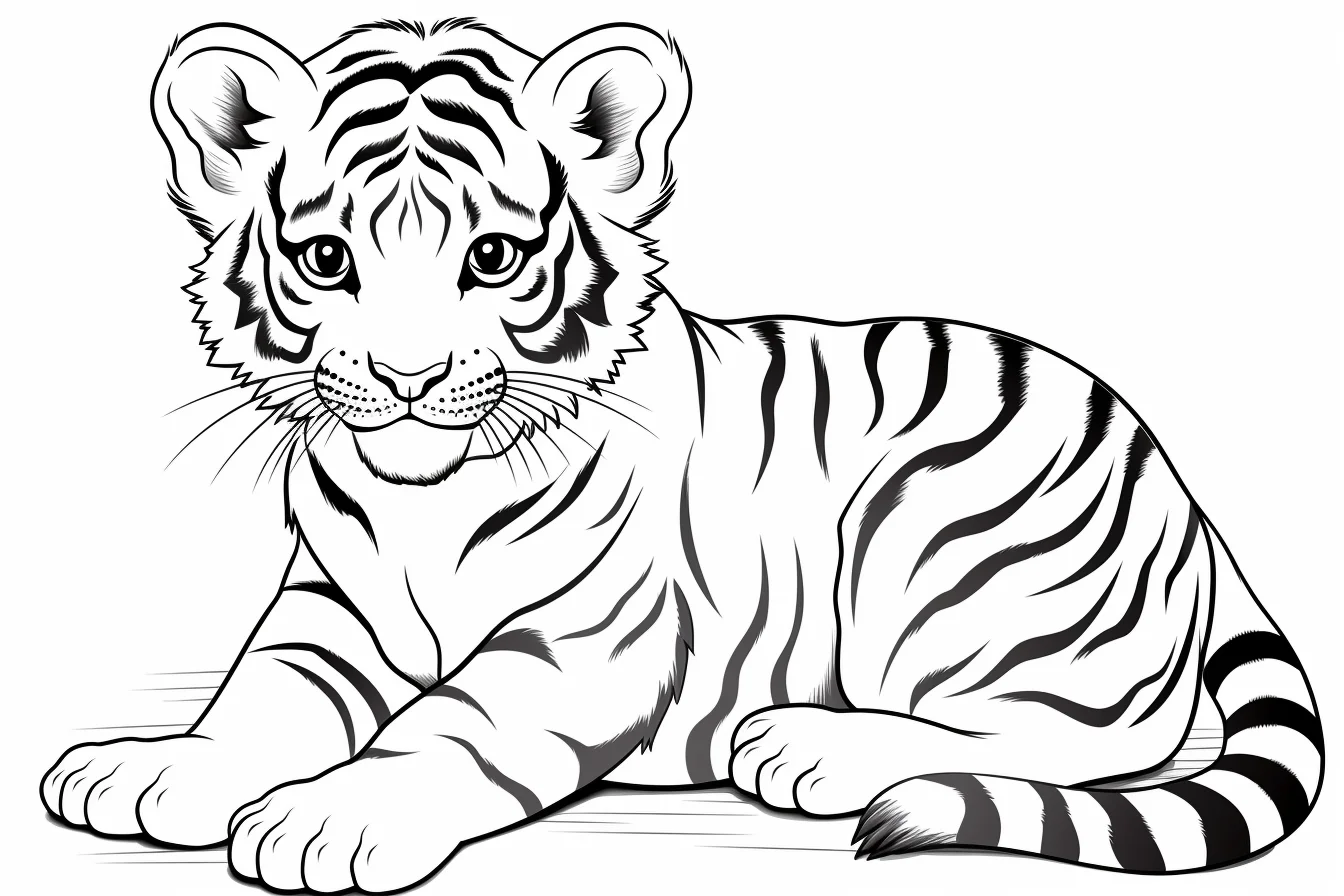tiger sheets pages to color