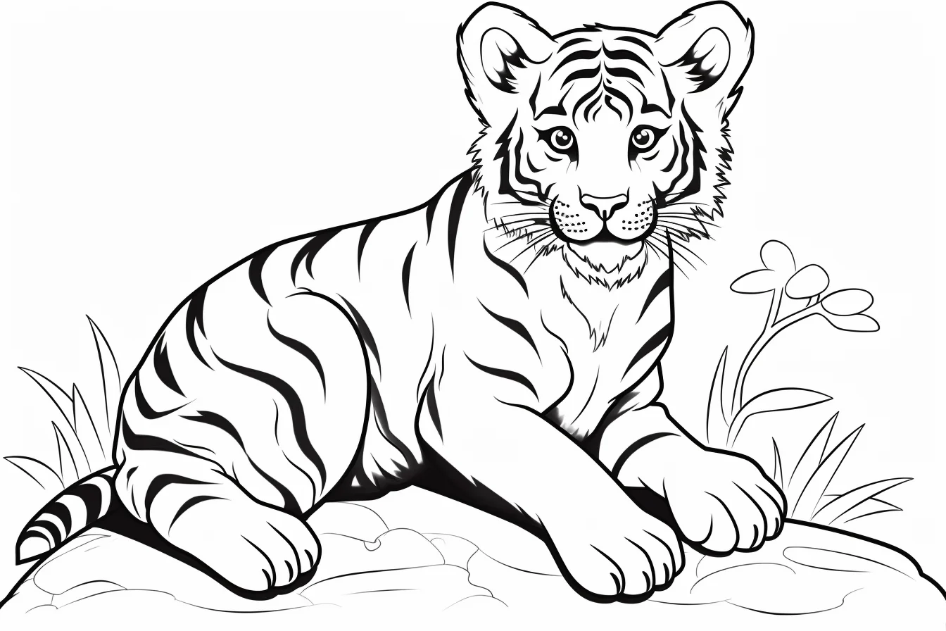 tiger sheets pages to colouring