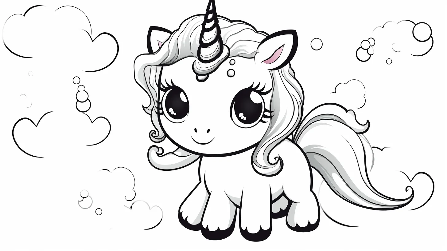 unicorn coloring pages for toddlers