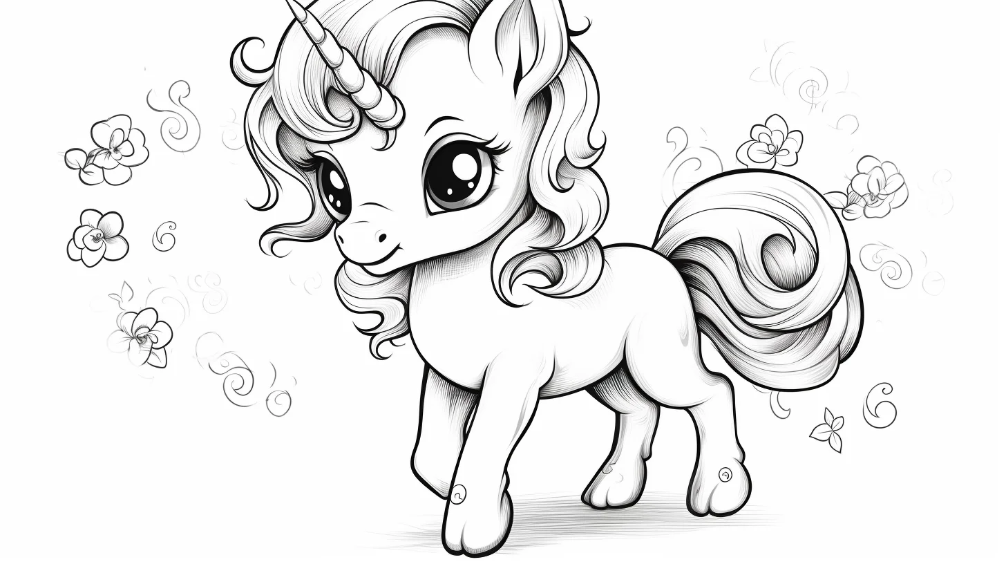 unicorn coloring pages free