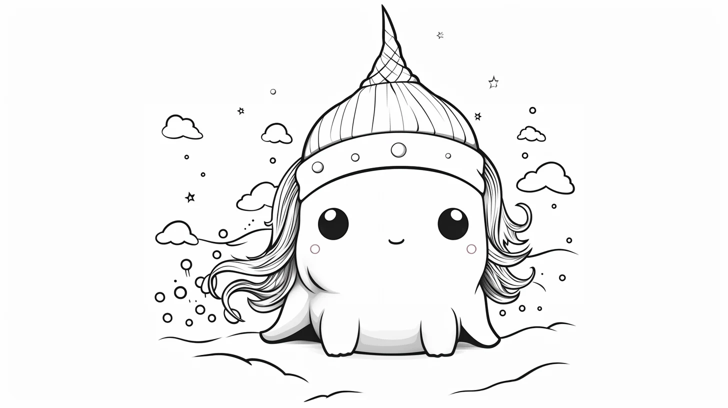 unicorn narwhal coloring
