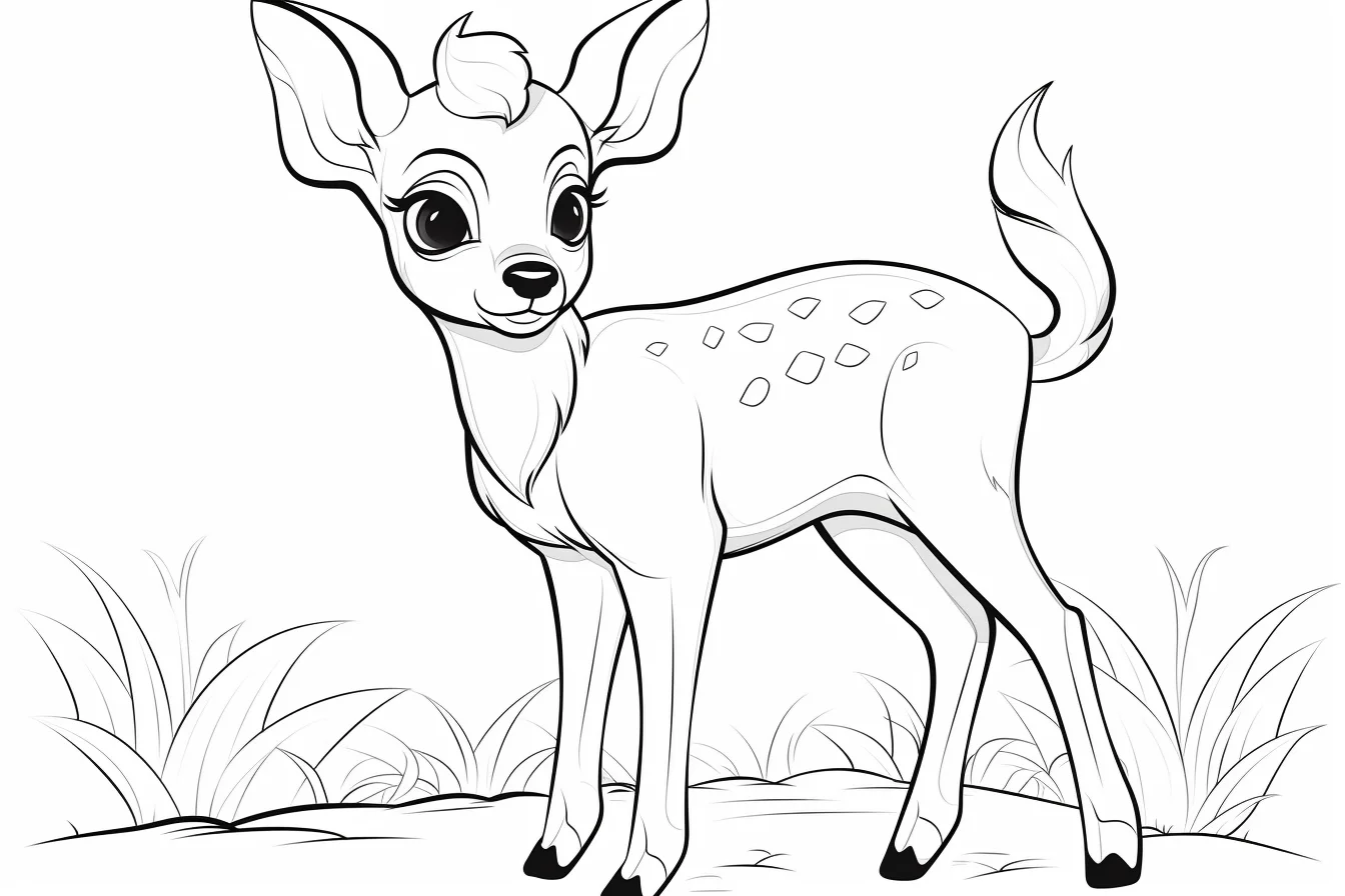 Deer Head Coloring Pages