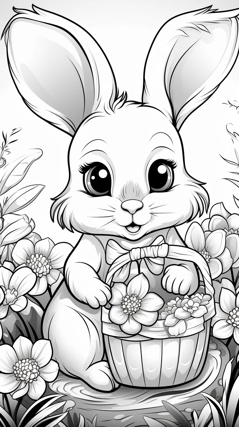 cute easter coloring pages for adults