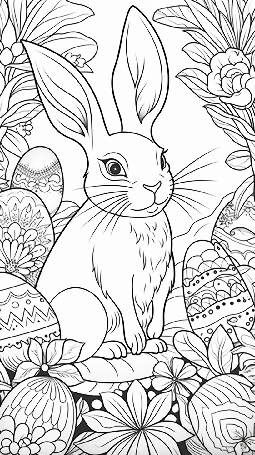 cute easter coloring pages free