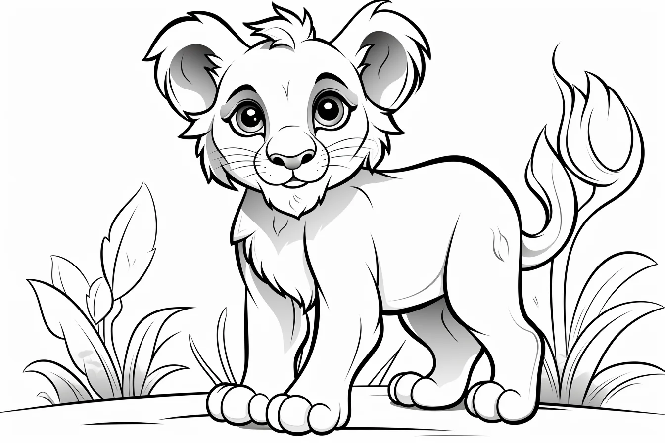Free Lion Coloring Pages