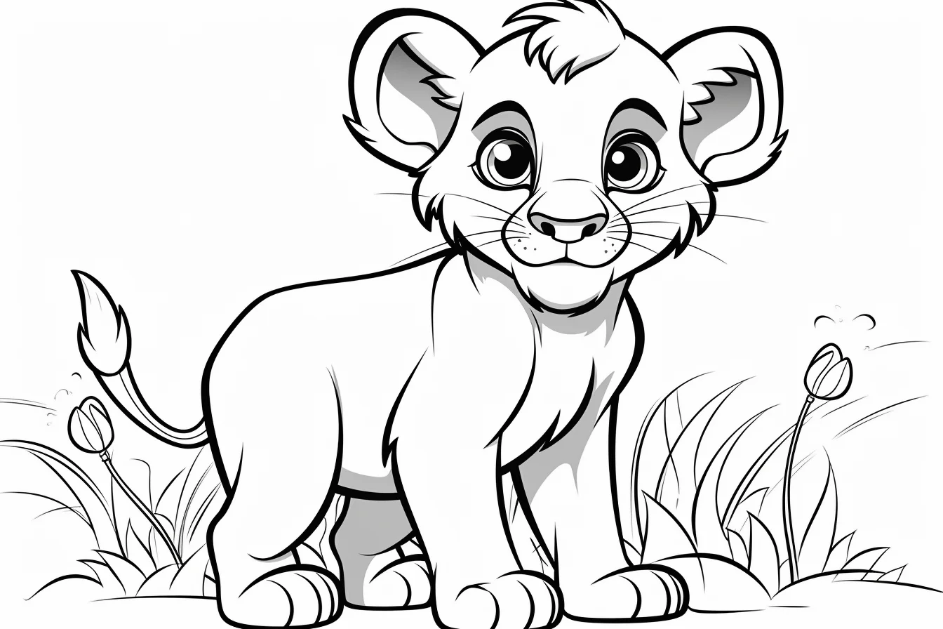 Lion Head Lion Coloring Pages