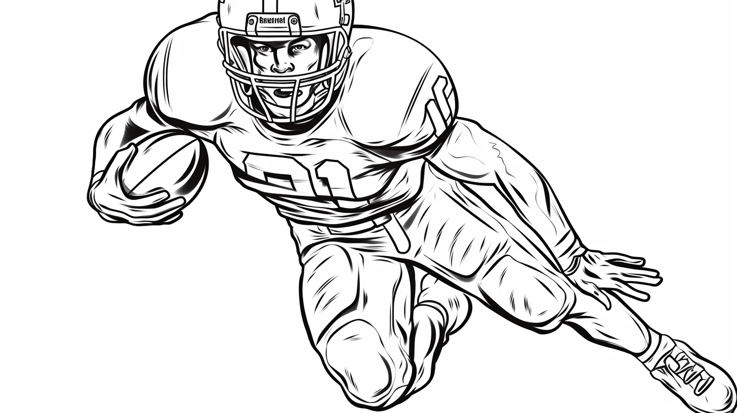 college football coloring pages to print free