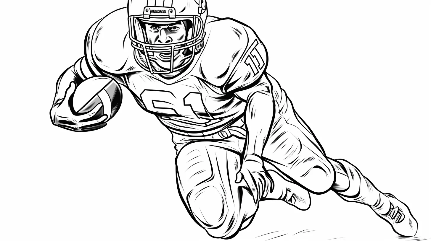 free football coloring pages to print