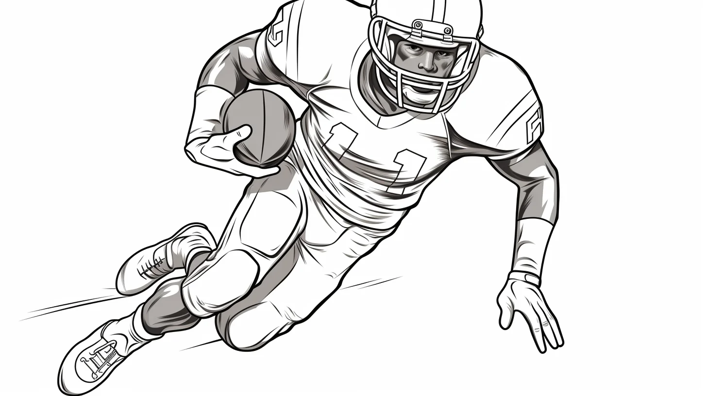 free football coloring pages