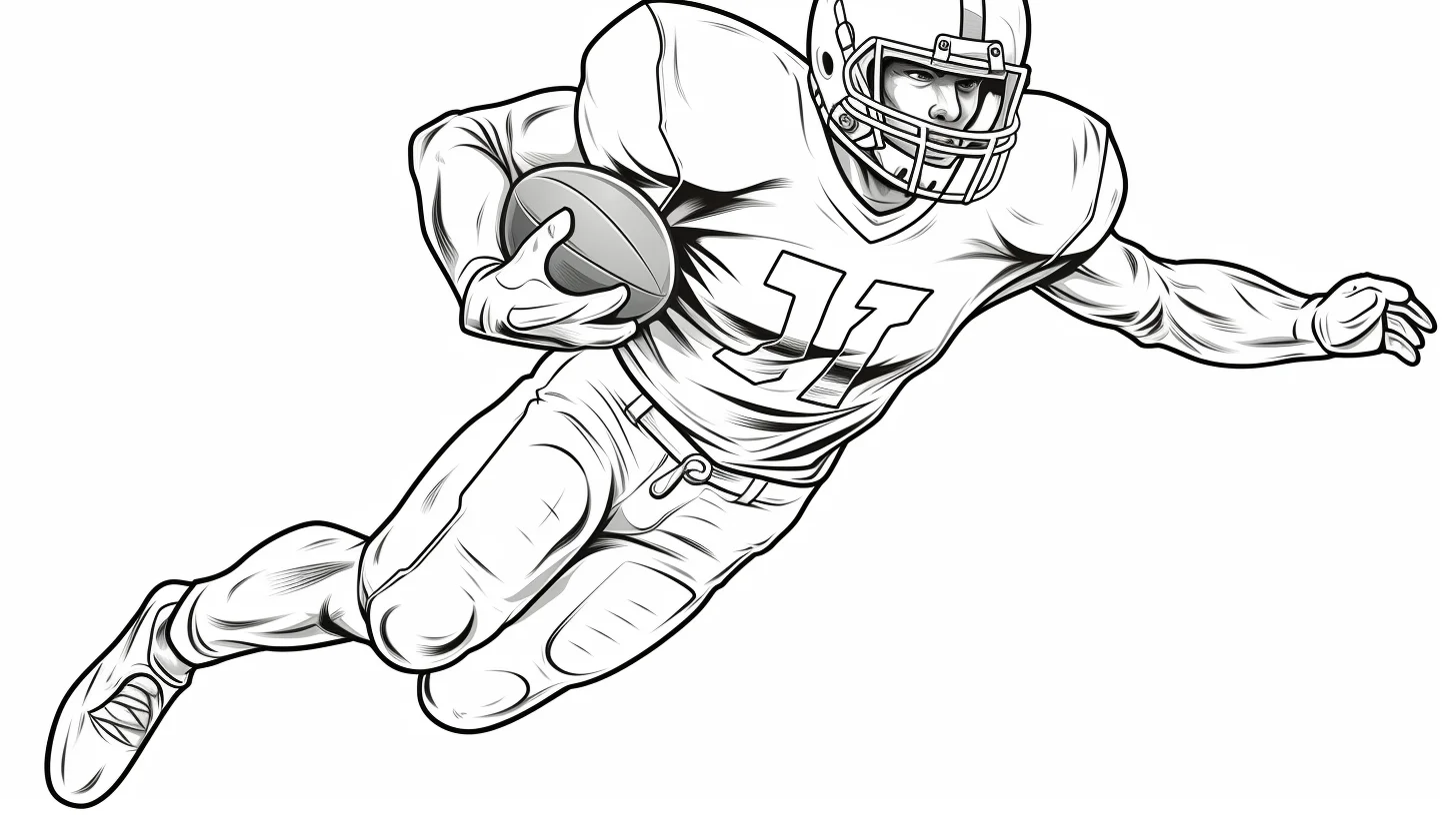 free printable football coloring pages