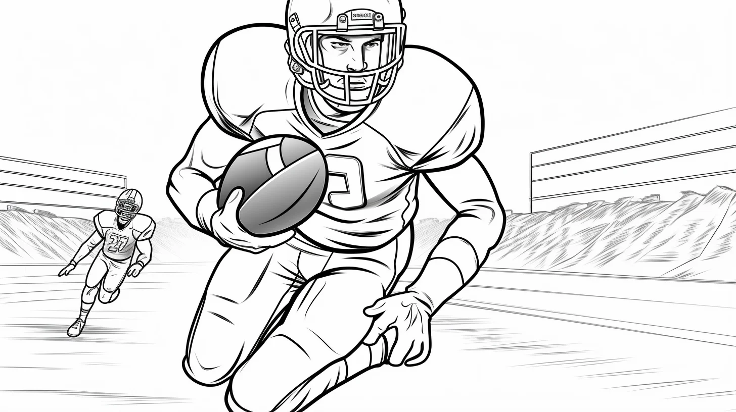 quarter player coloring pages