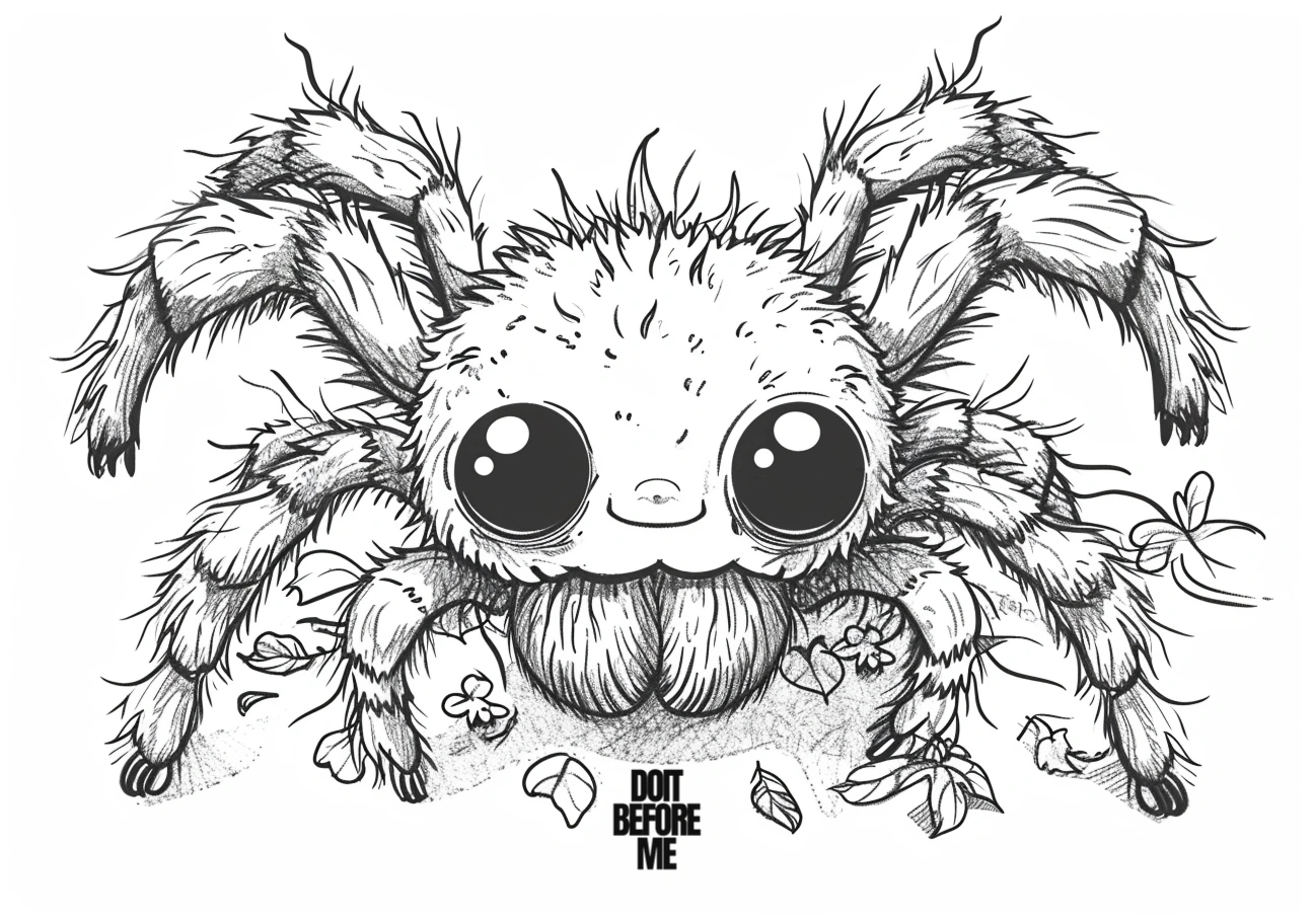 cute spider coloring pages printable