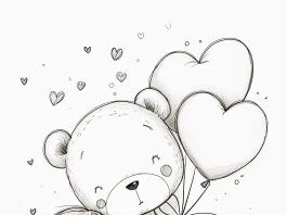 cute teddy bear coloring sheets
