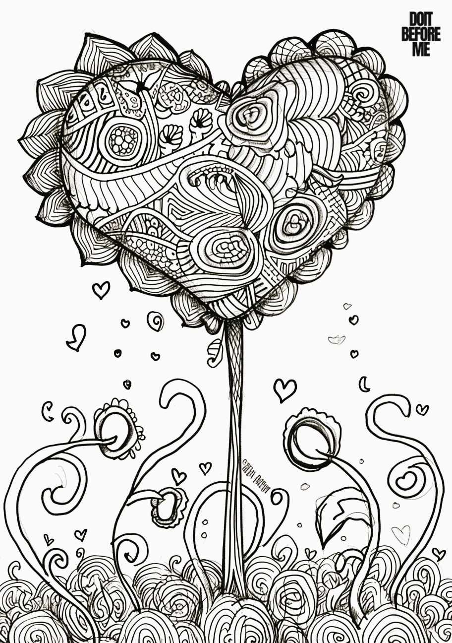 cute valentine coloring pages