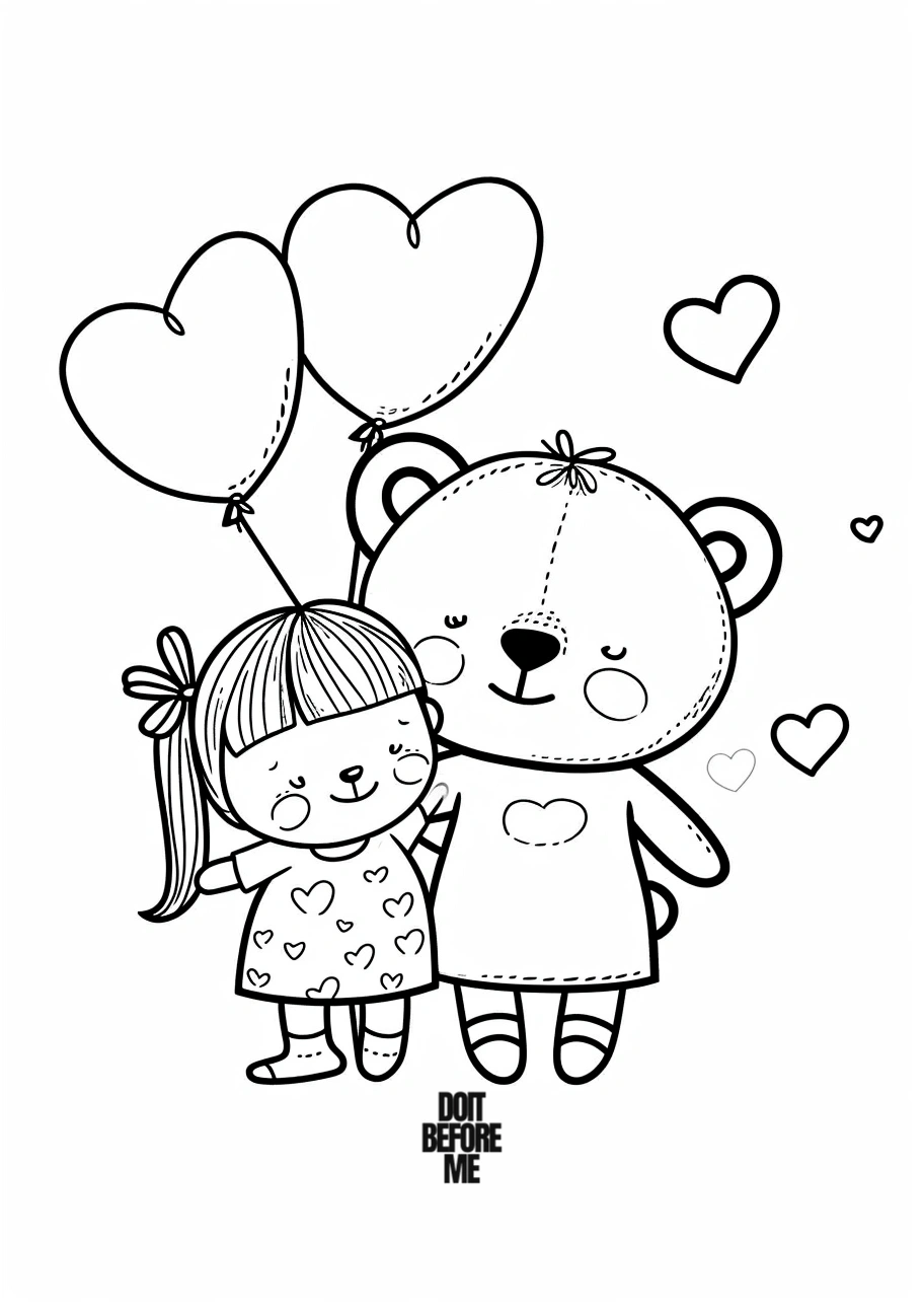 easy teddy bear coloring sheets