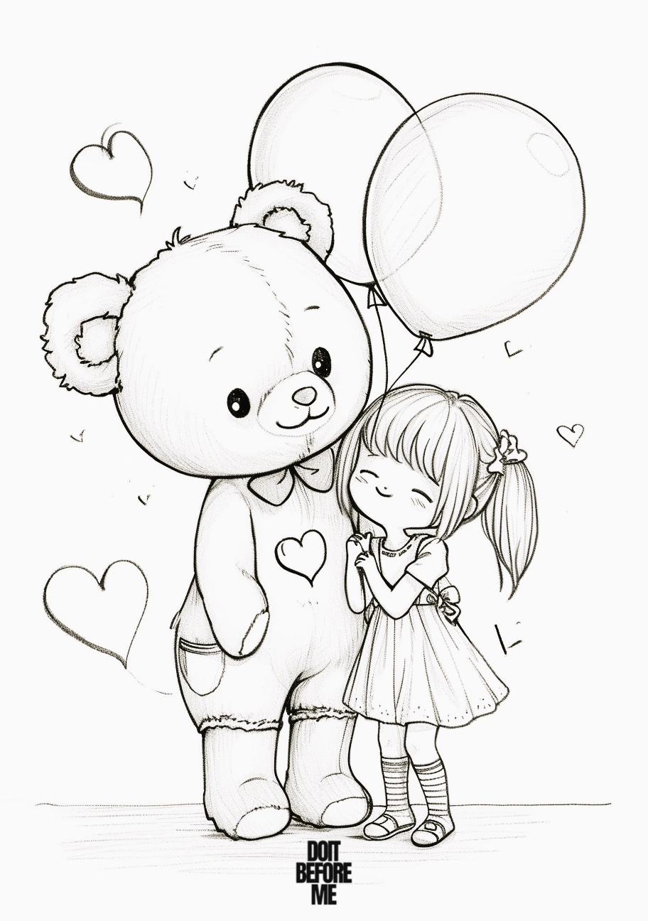 free teddy bear coloring sheets