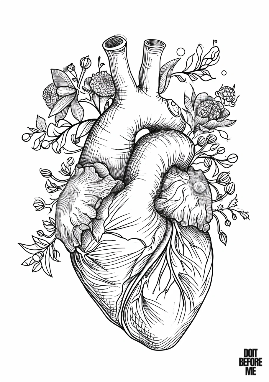 hearts for valentine's day coloring pages