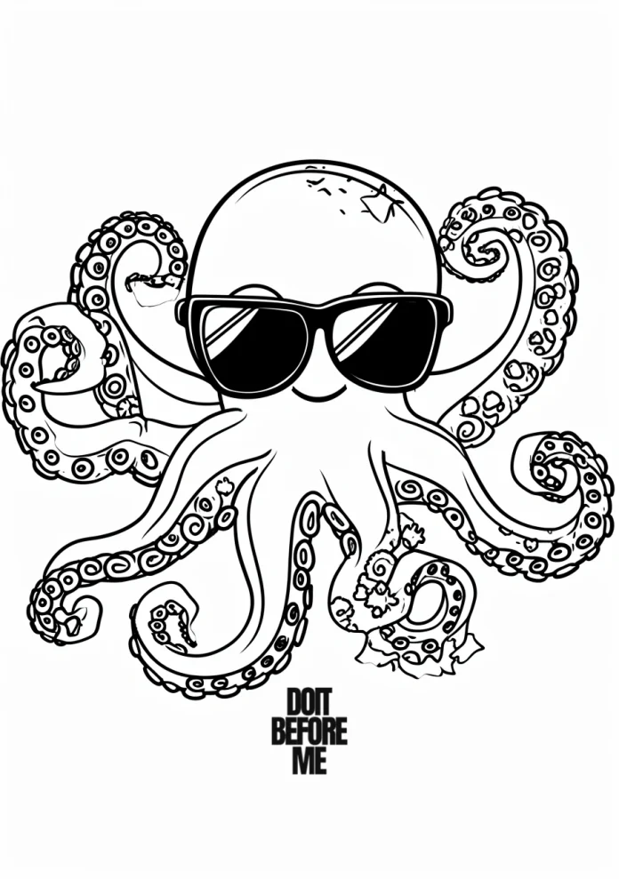 octopus coloring book