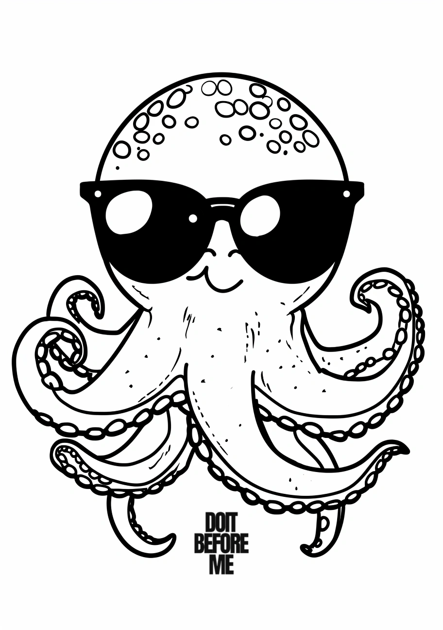 octopus coloring images