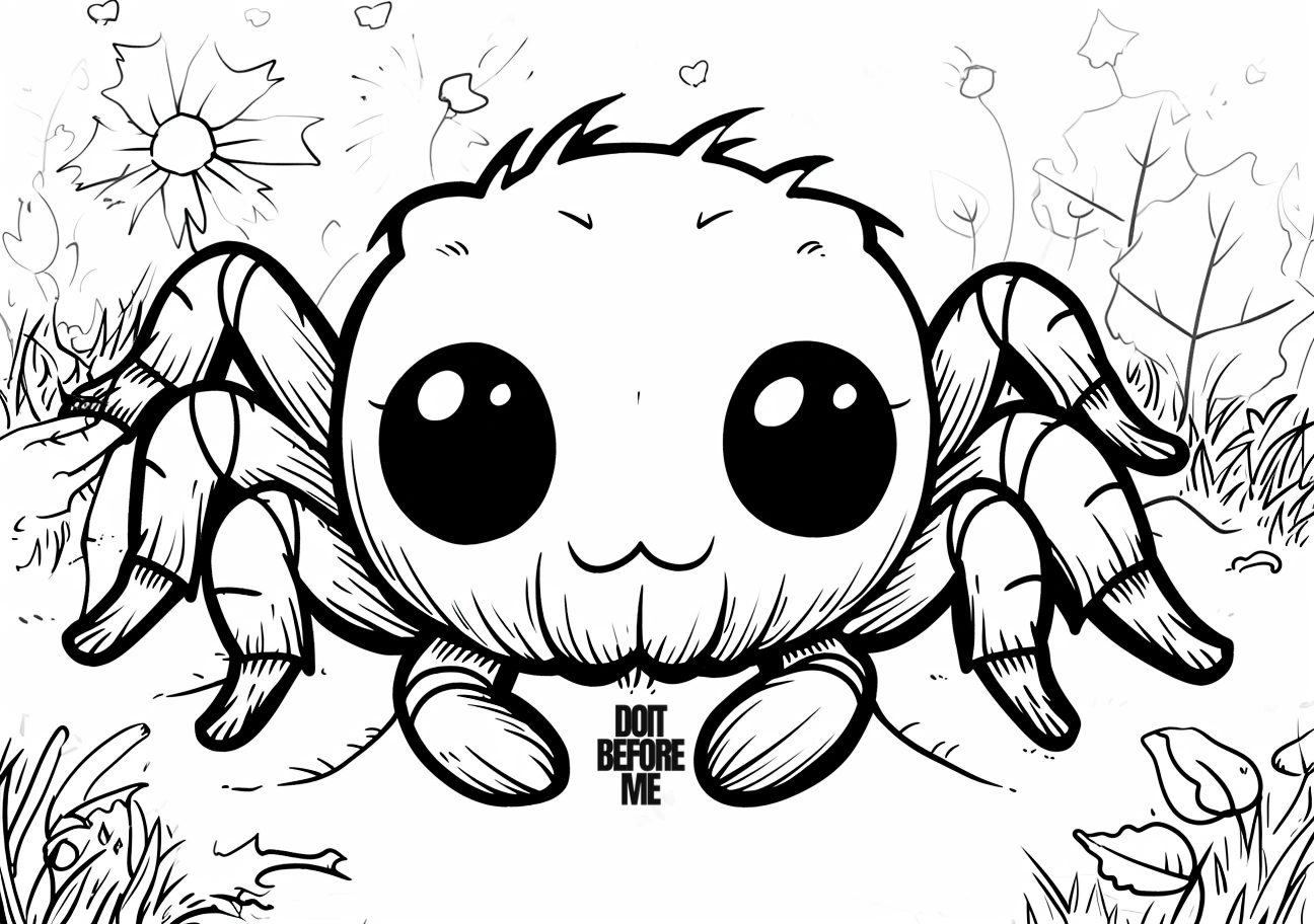 preschool spider coloring pages