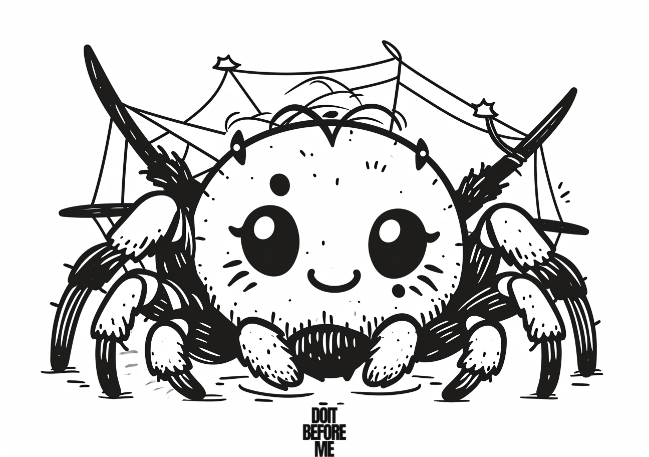 spider coloring pages for adults