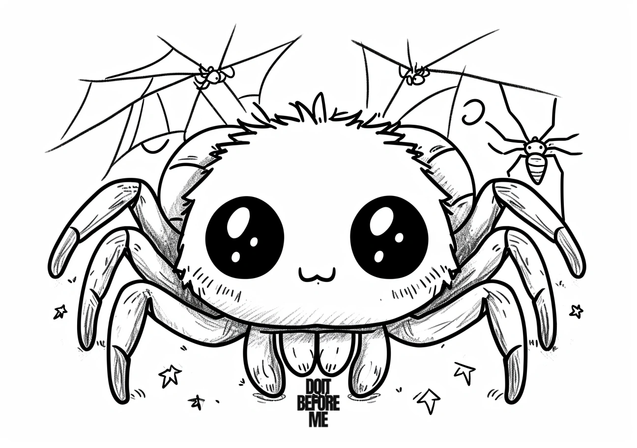 spider coloring printable