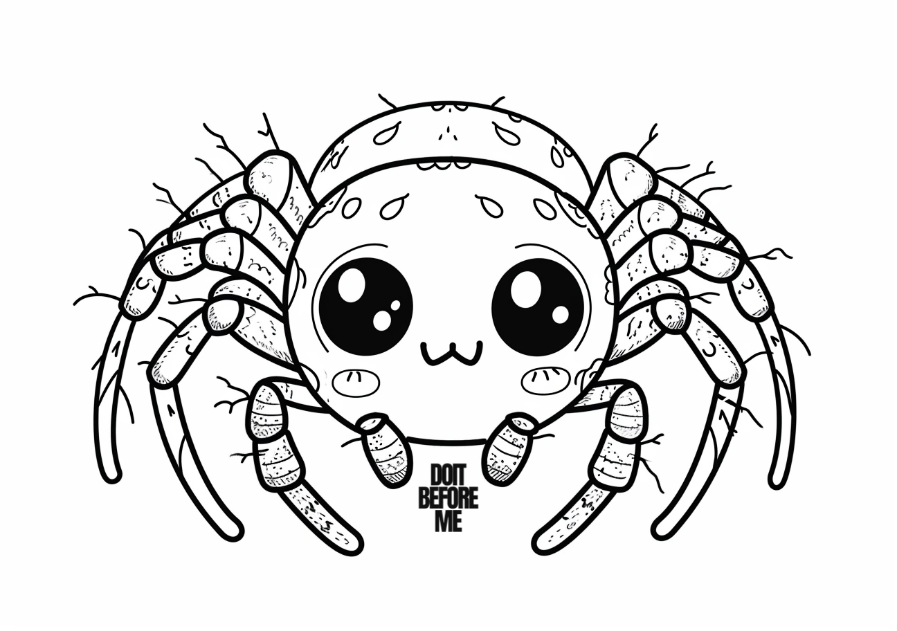 spider coloring sheet