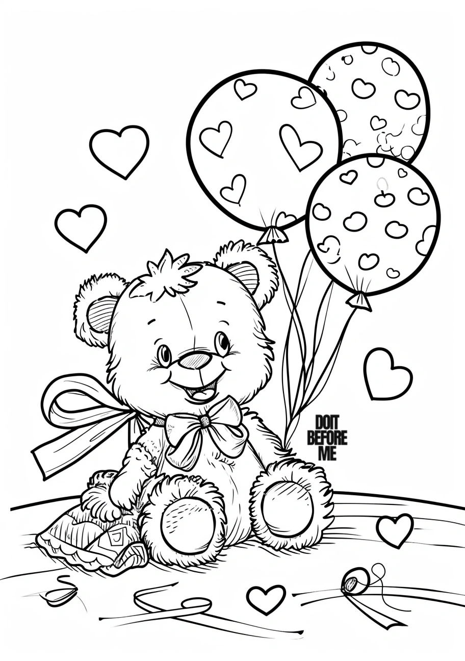 teddy bear coloring pages for preschoolers