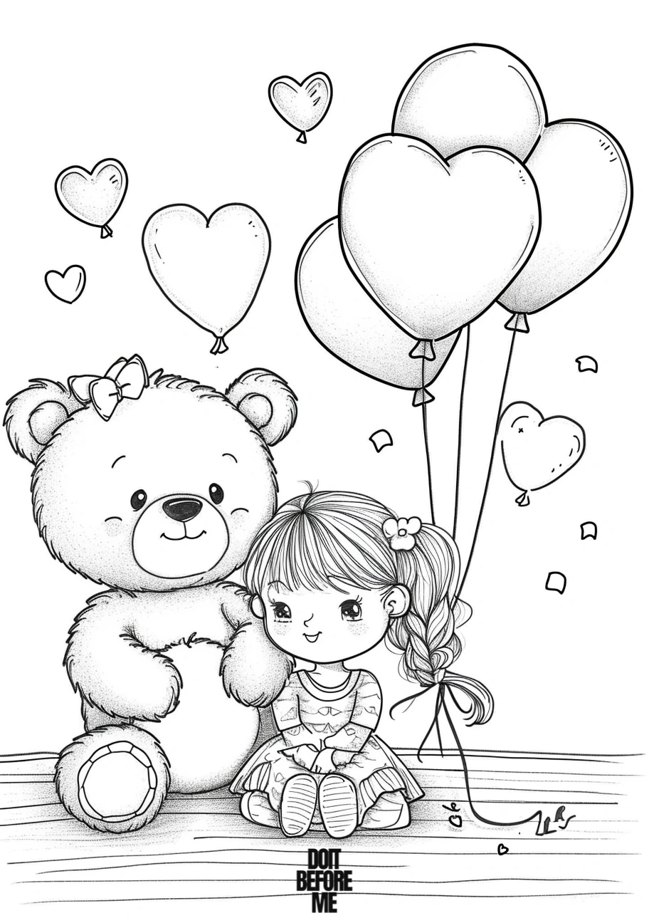 teddy bear coloring