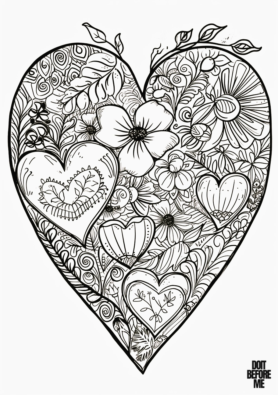 valentine's day coloring pages printable